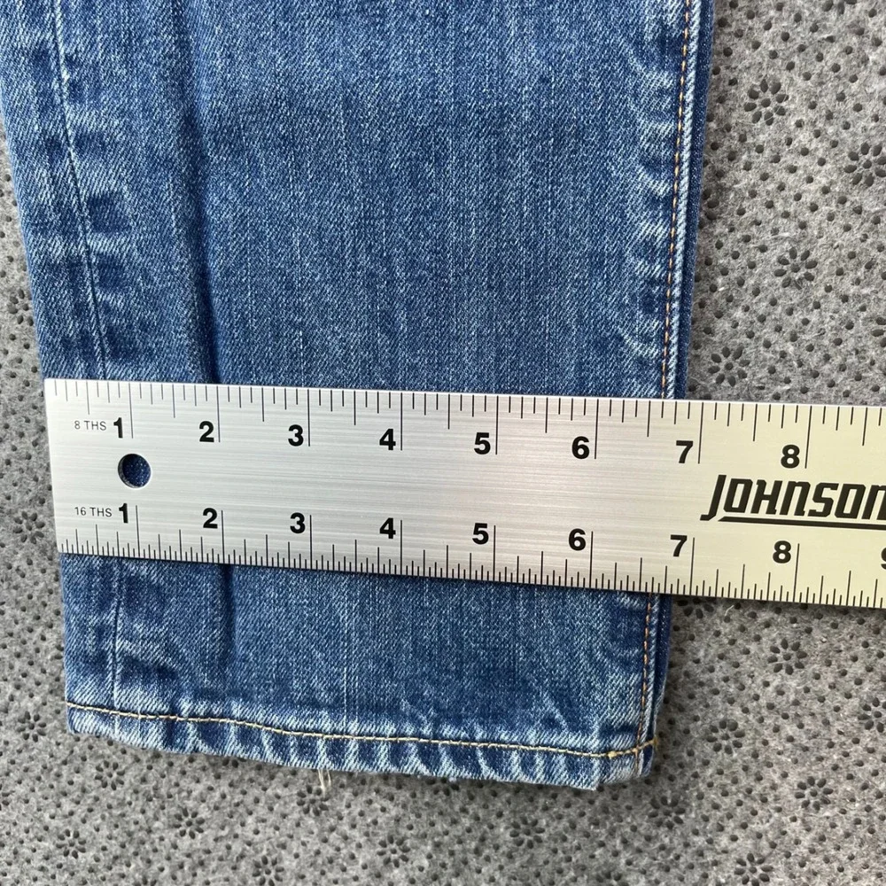 Y2K Abercrombie Fitch Skinny Jeans Mens 30x32 Medium Wash Button Fly Distressed